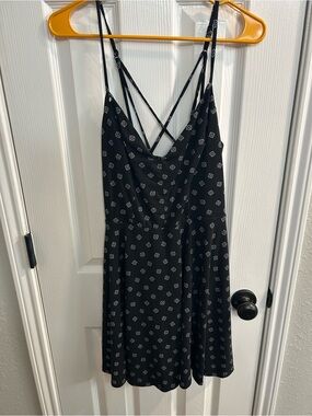 nine britton renie knit dress Nine Britton Renie Dress Size Small Soft Brushed Knit Skater Black Spotted Polka